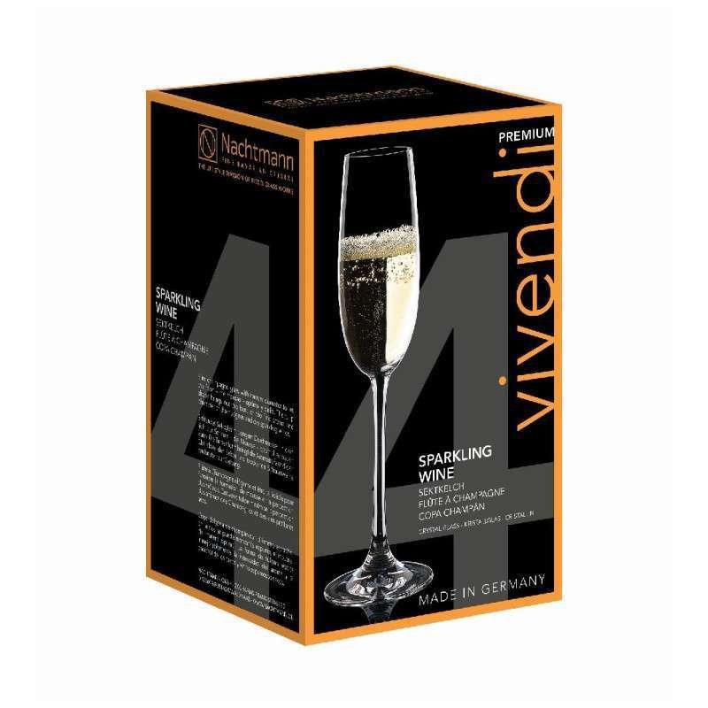 SET 4 CALICE Flute da Champagne 50 9 Cristallo al piombo Nachtmann