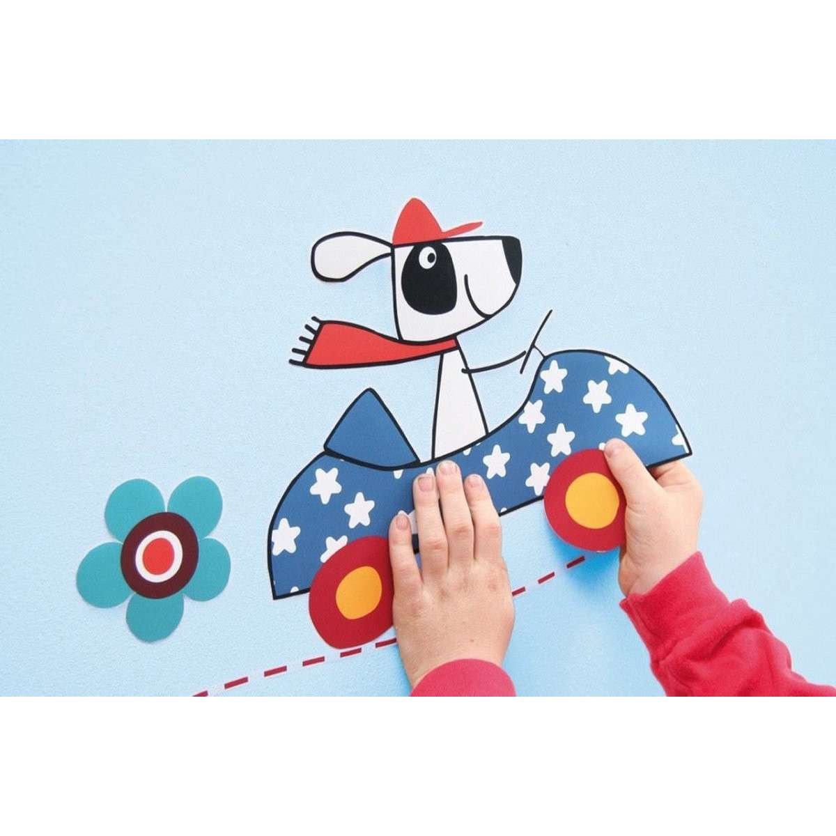 Adesivo da Parete Cane sticker free style dog's day 28pz Decofun
