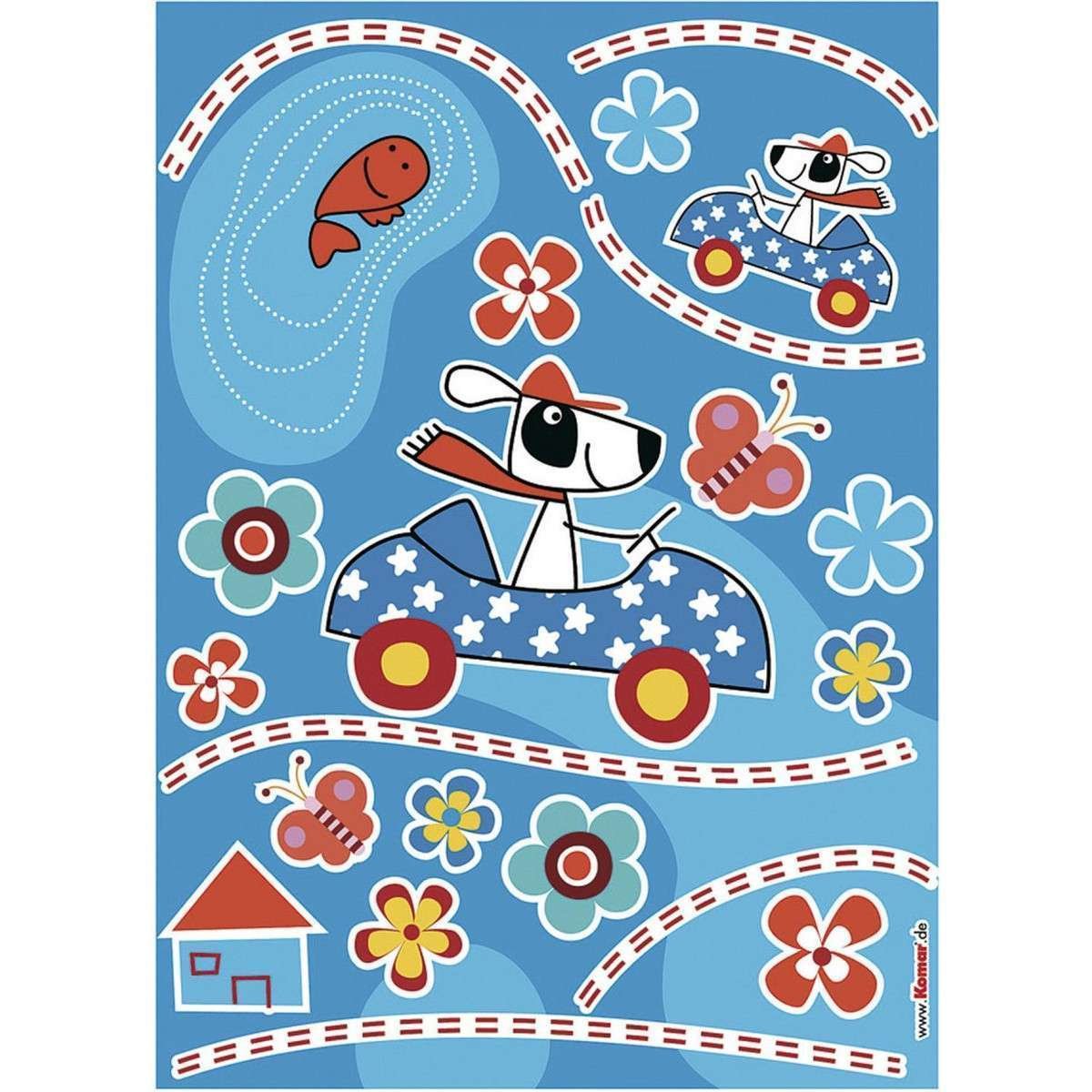 Adesivo da Parete Cane sticker free style dog's day 28pz Decofun