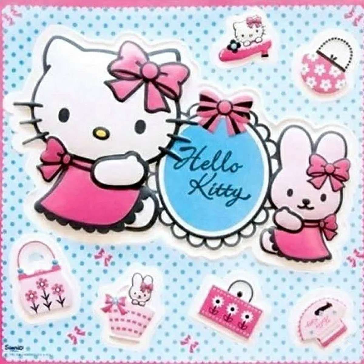 Decorazione Adesiva da parete Hello Kitty 3d Decofun
