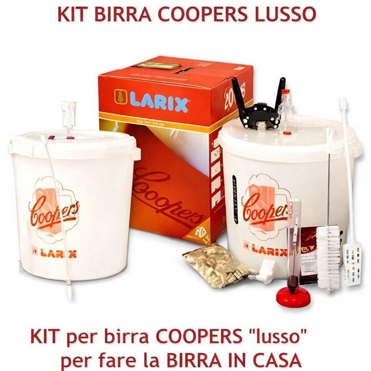 Kit Coopers Lusso KL per Birra Artigianale - Accessori Completi per Fermentazione