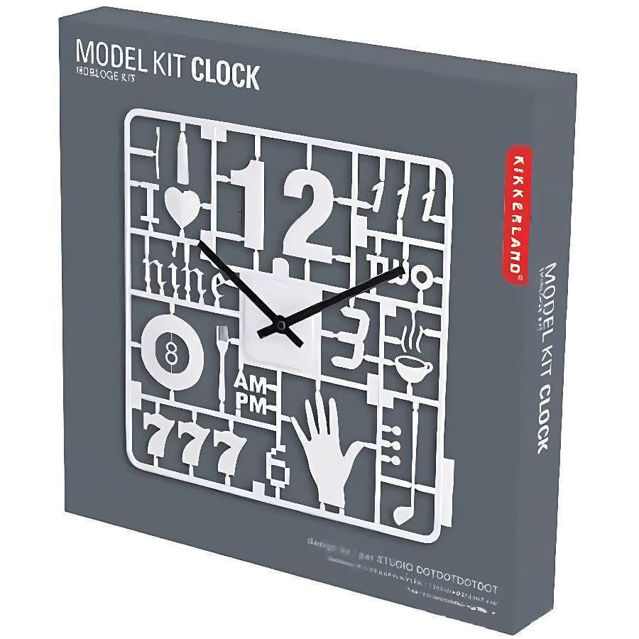 Orologio da parete bianco model kit clock Kikkerland