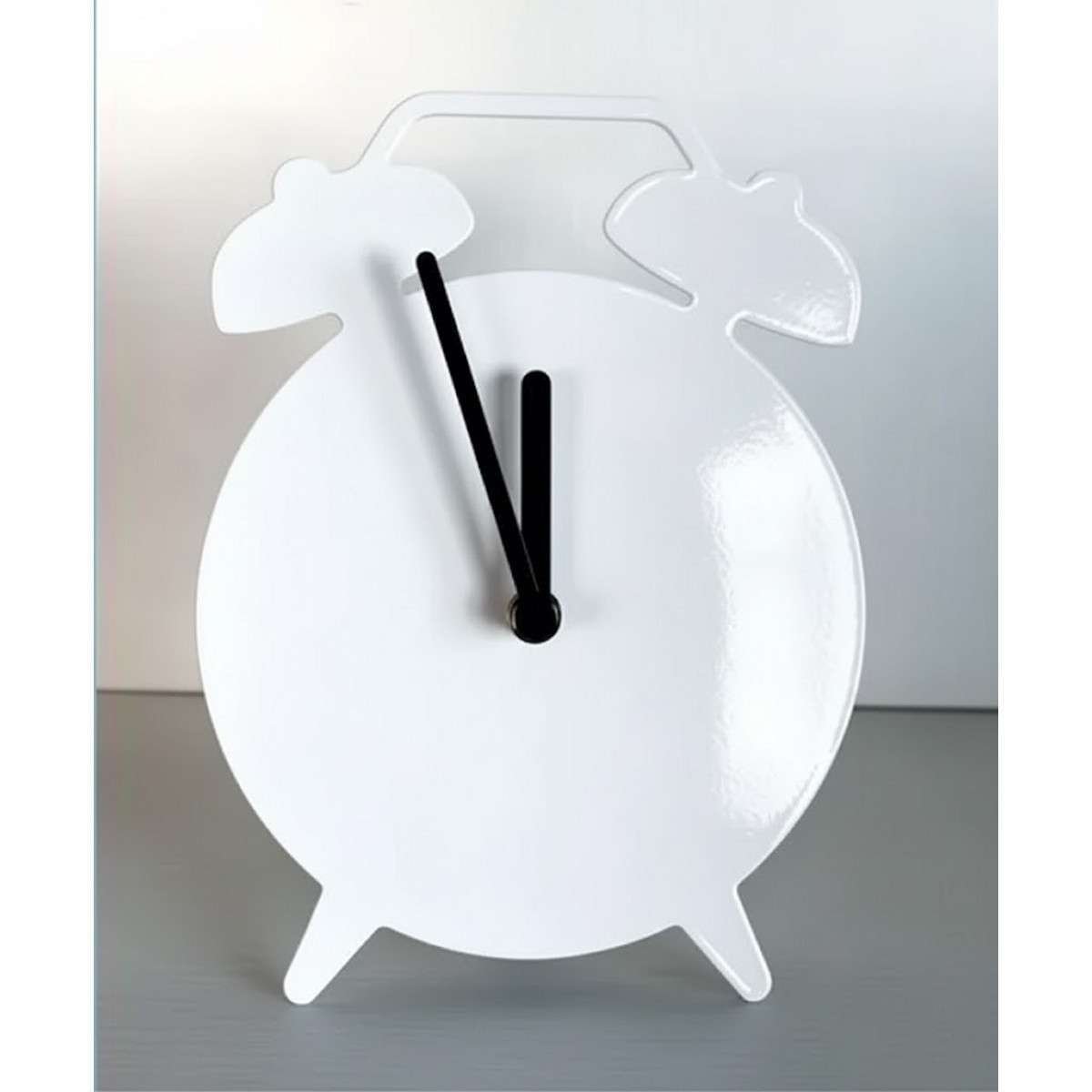 Orologio in metallo laccato da parete o appoggio