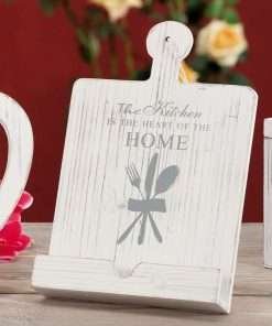 Porta ricettario in legno sbiancato the kitchen is the heart of the home