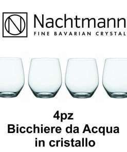 Set 4pz Bicchiere da Acqua in cristallo Vivendi 50ml Nachtmann