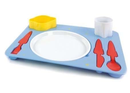 Set per la pappa dei bambini Bimbo nello spazio space Dinner