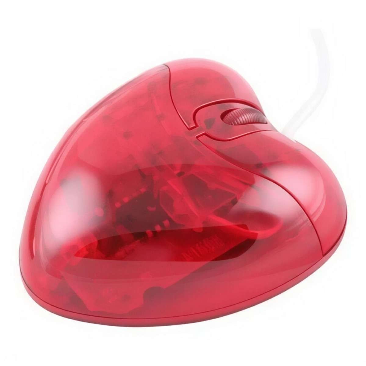 Set tappetino e mouse ottico a forma di cuore
