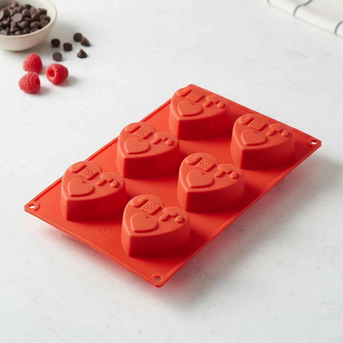Stampo in silicone Cuori "JE T'AIME"