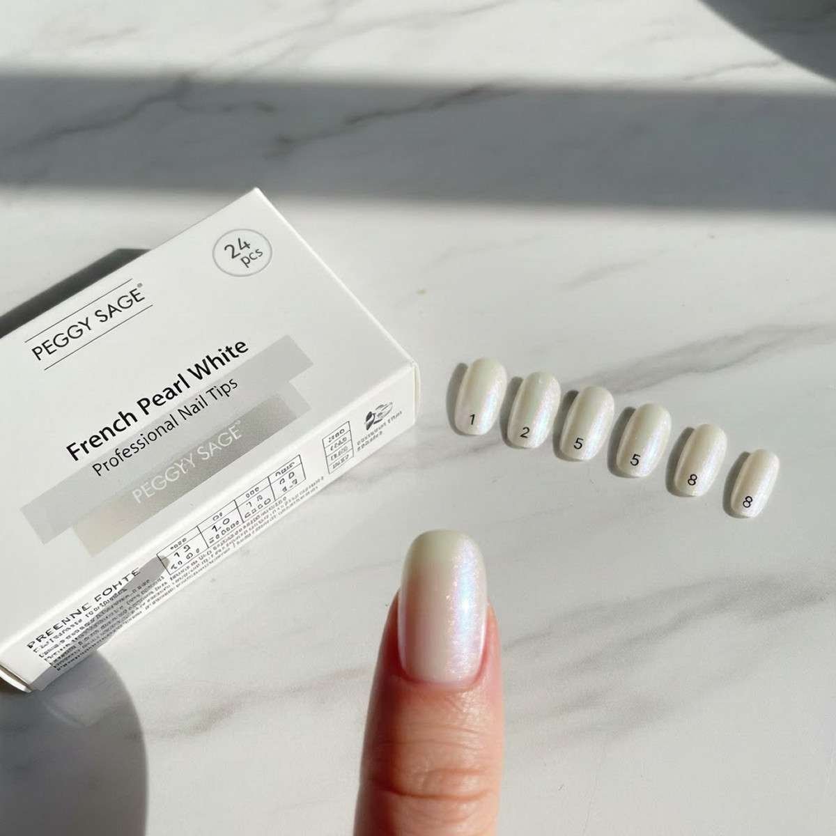 Peggy Sage Capsule professionali French Pearl White