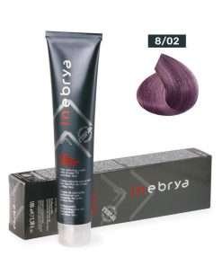 8/02 biondo chiaro viola pastello crema colorante professionale Inebrya 100 ml