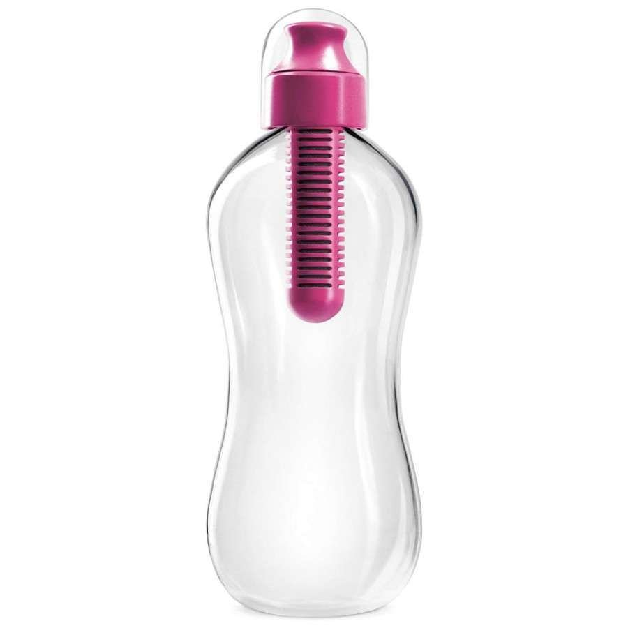 Bottiglia per l'acqua con filtro magenta 550ml tipo brita bobble water by Karim Rashid