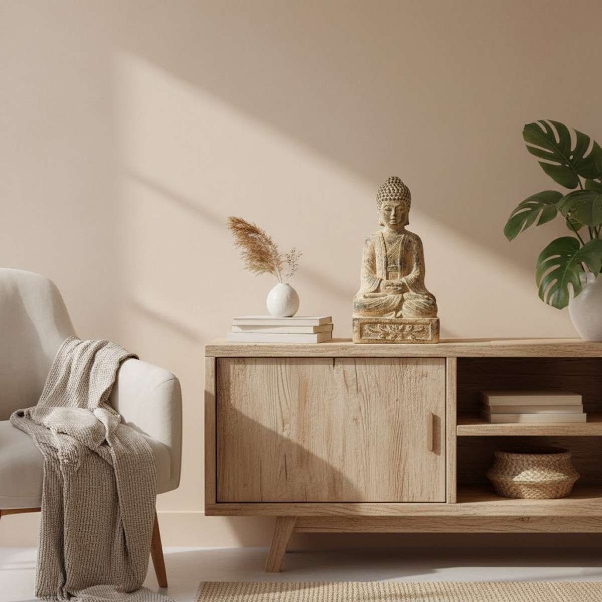 Buddha statuina terracotta esterni meditazione decorazione