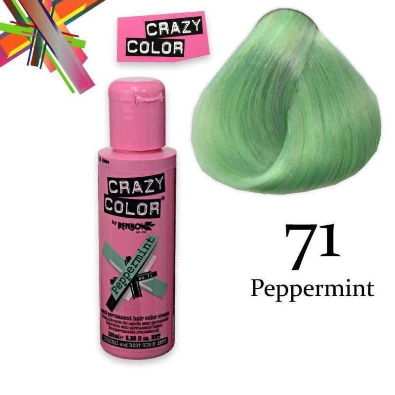Colorazione per capelli semipermanente Crazy Color Peppermint 100 ml