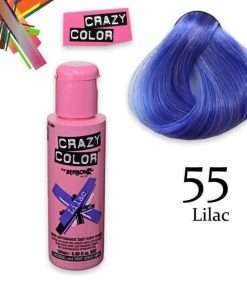 Colorazione per capelli semipermanente Lilac 55 Crazy color 100ml