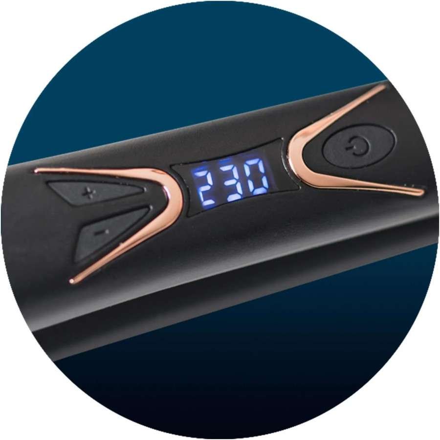 GOBY Piastra per capelli bronze Straightener in Titanio Basculante 230°