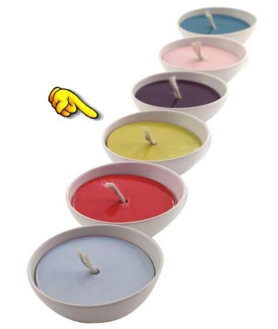 Lampada ad olio in ceramica con stoppino di corda piccola gialla