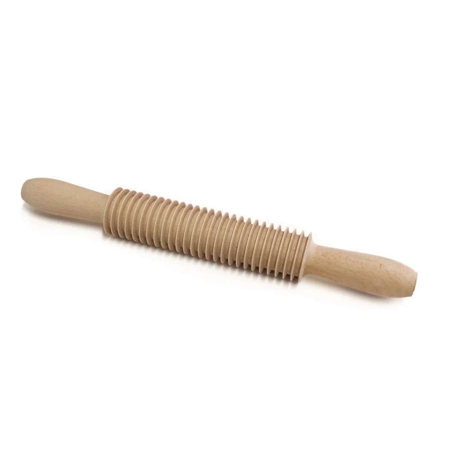 Mattarello tagliapasta in legno di faggio per spaghetti fettuccine al troccolo Calder