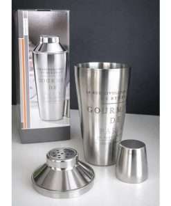 Shaker in acciaio inox professionale con filtro e bicchierino tappo da 750ml per la preparazione di cocktail Regalo Italiano