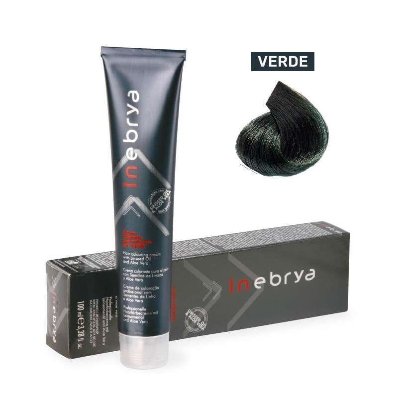crema colorante professionale per capelli INEBRYA correttore verde 100 ml
