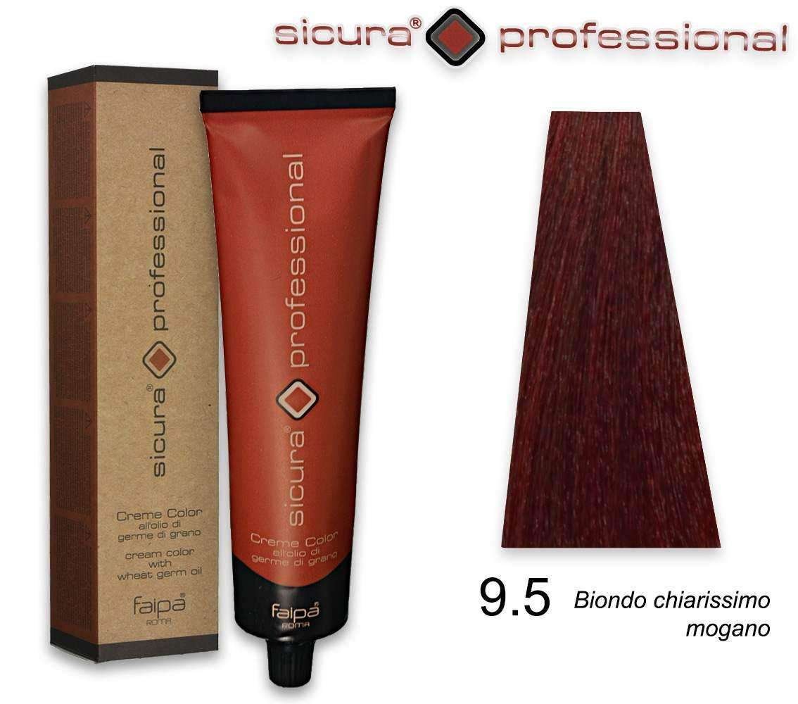 FAIPA SICURA PROFESSIONAL tinta per capelli BIONDO CHIARISSIMO MOGANO 9.5 120 ML