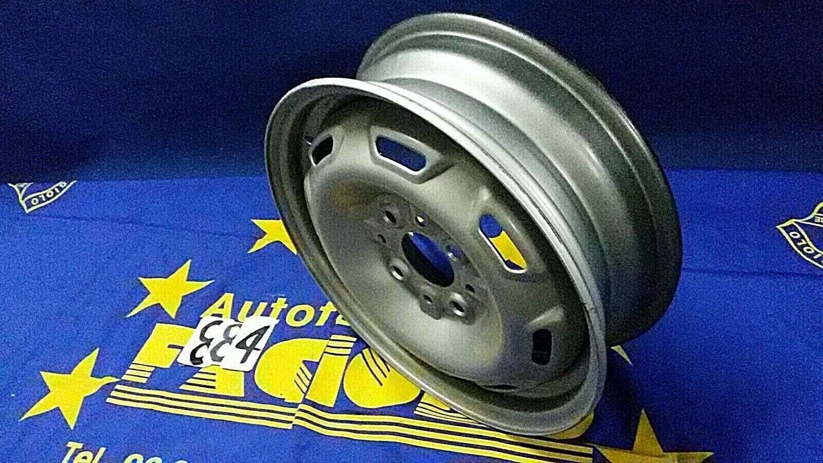 CERCHIO RUOTA 500 '92 & gt FIAT ORIGINALE CMR 13 x 4 METALLO ARGENTO NUOVA