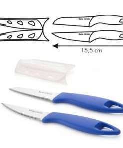 Coltellini blu 6 cm in acciaio inossidabile Set 2pz Presto Tescoma
