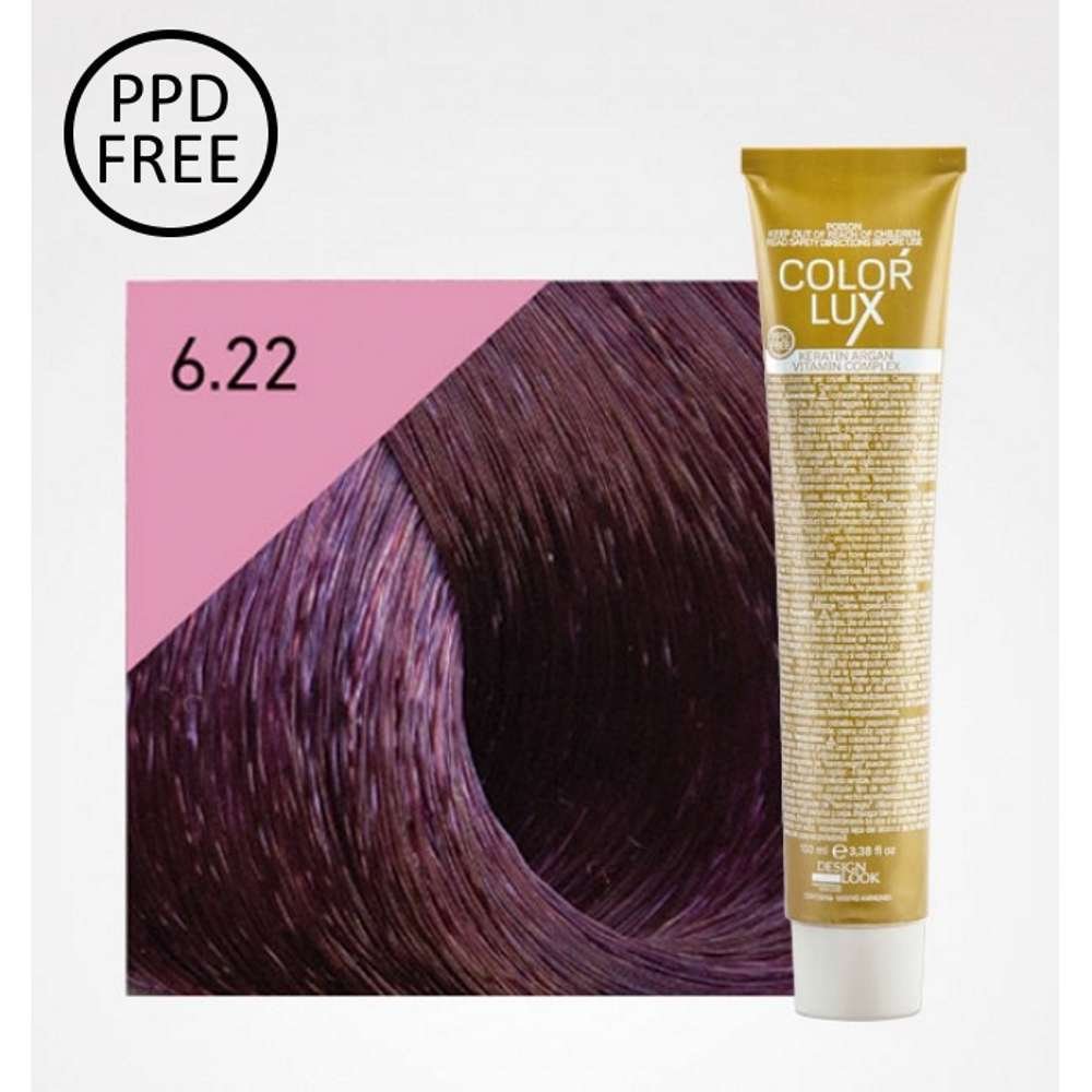 Color Lux Crema Colorante 6.22 Biondo Scuro Viola Intenso 100 ml Design Look
