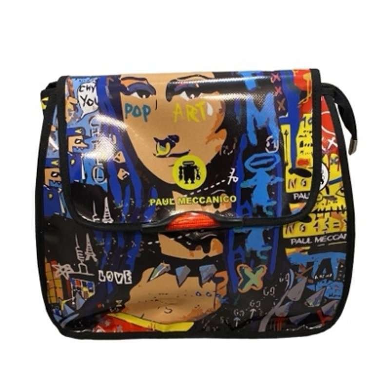 Borsa Zaino donna la Gioconda modello PULP in telone camion Paul Meccanico