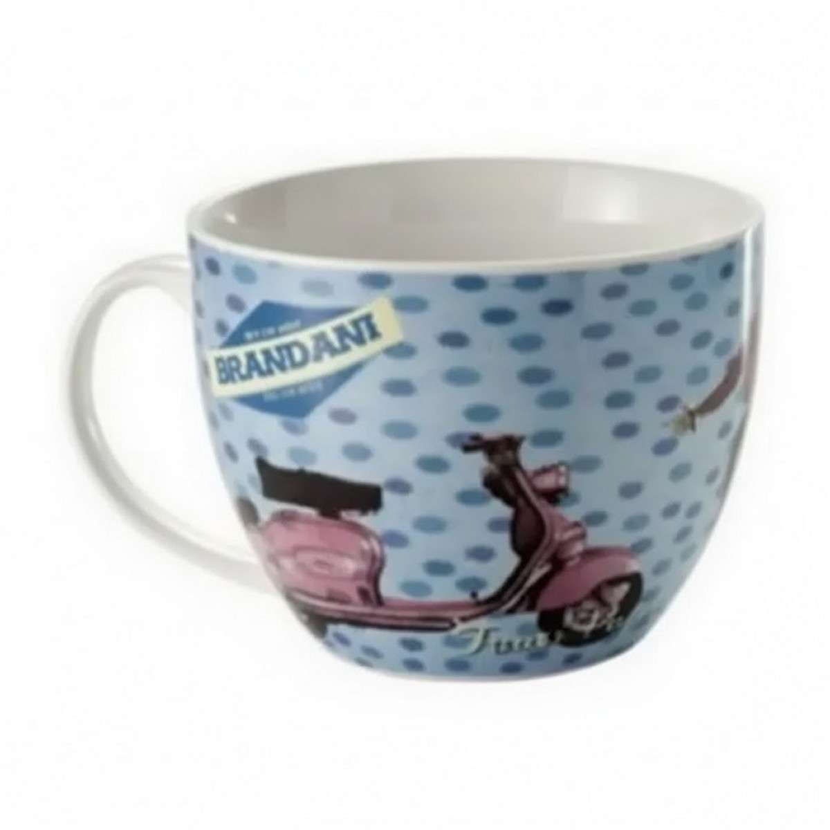 Tazza colazione anni 50 bone china modello Fuori Porta