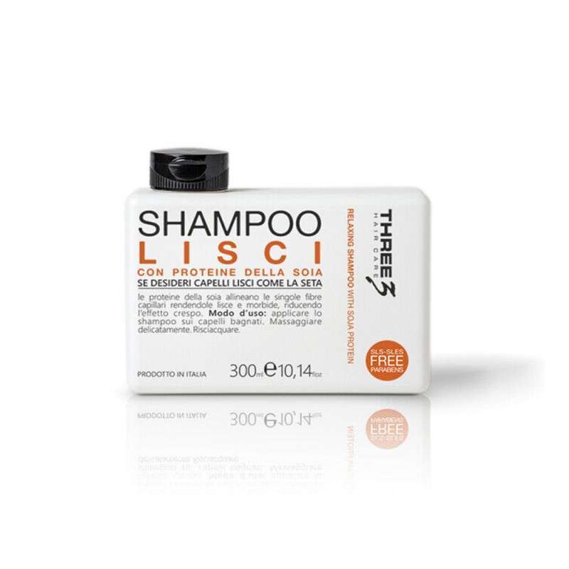 Faipa Three3 Shampoo per Capelli Lisci alle proteine della soia 300ml