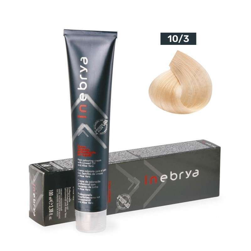 INEBRYA tinta per capelli biondo platino chiaro dorato 10/3