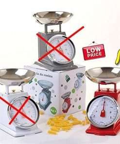 Bilancia da Cucina Classica Mai Uguali da 3 kg rossa - Precisione e Stile