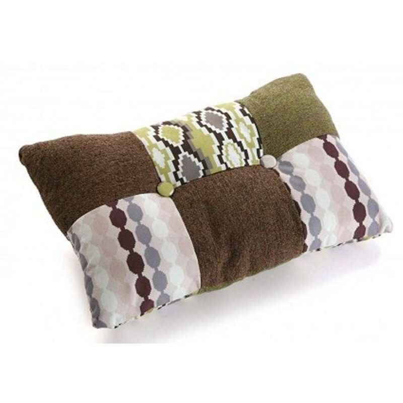 Cuscino rettangolare imbottito patchwork Boise in poliestere