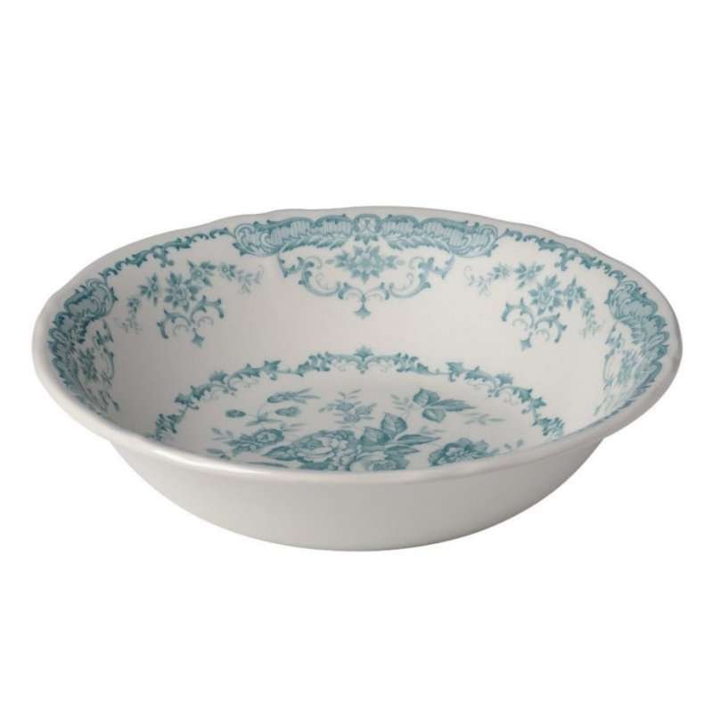 Insalatiera tonda collezione rose in ironstone con decalcomania sotto smalto Bitossi Diffusione