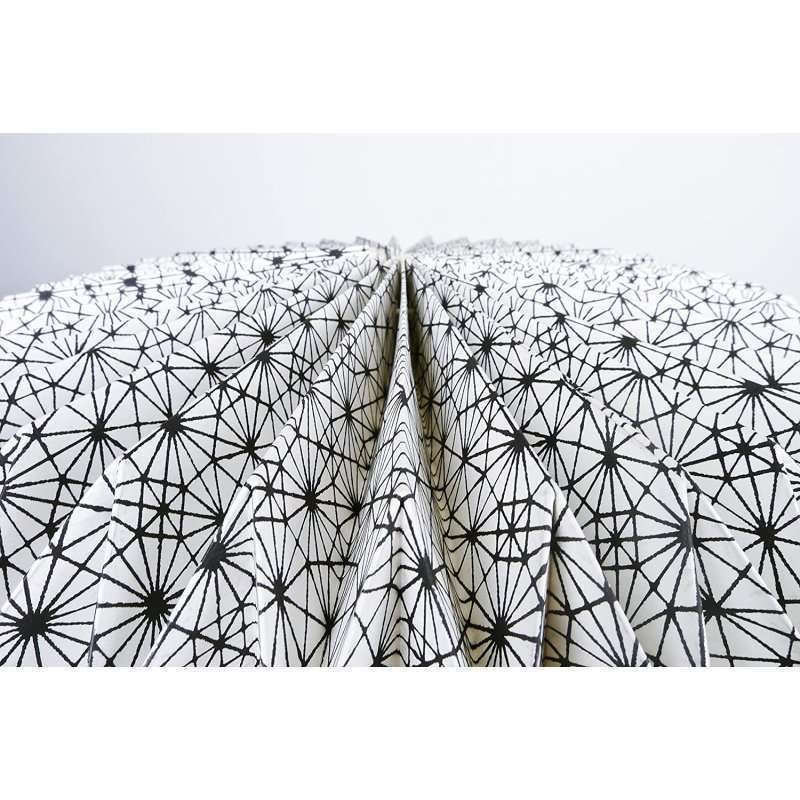 Lampada da tavolo Abat Jour origami geometrico bianco e nero Pusher - immagine 3