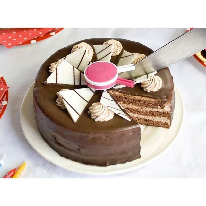 Porzionatore divisore fette per torte Klipy Fucsia Cake Divider - immagine 4