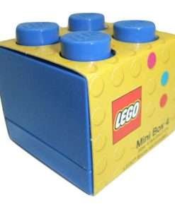 Scatoletta quadrata contenitore mattoncino LEGO Mini Box 4 Blu
