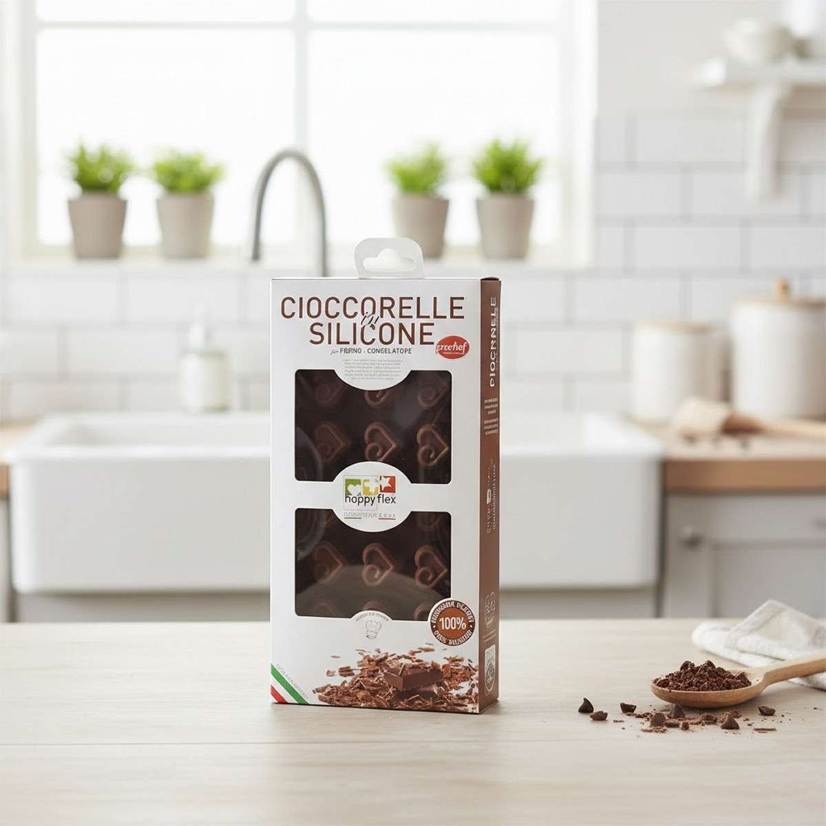 Stampo in Silicone per cioccolatini a forma di cuori Elastotech