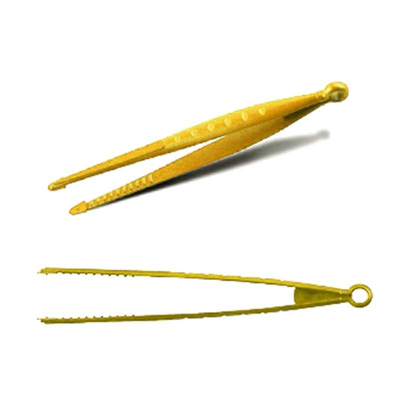 Pinza Chef da cucina in NYLON atossico 30cm Gialla non graffia le superfici antiaderenti