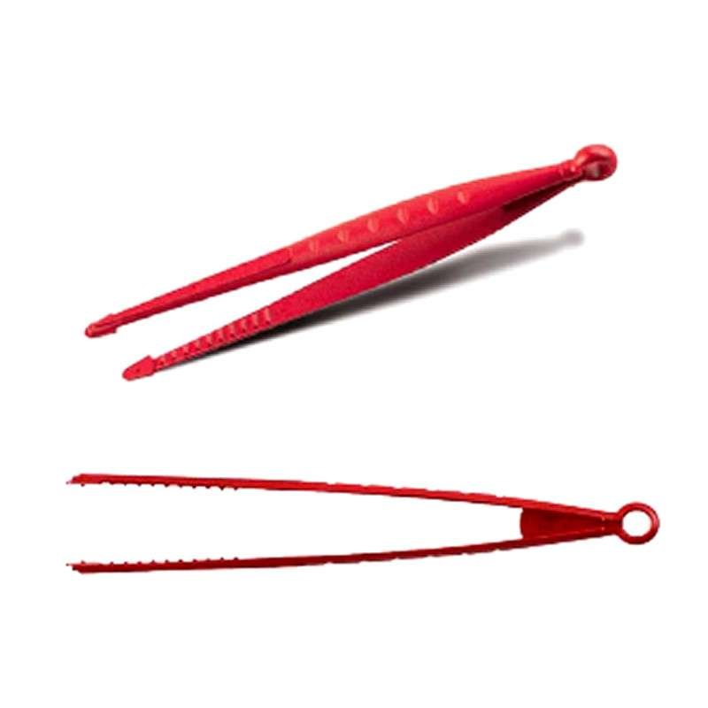 Pinza Chef da cucina in NYLON atossico 30cm Rossa non graffia le superfici antiaderenti