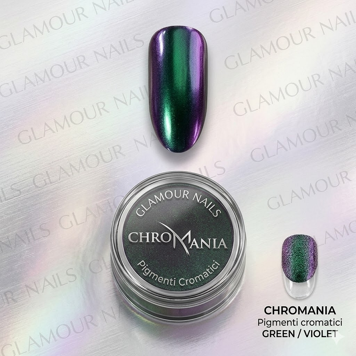 glamour nails CHROMANIA Pigmenti cromatici GREEN - VIOLET-0