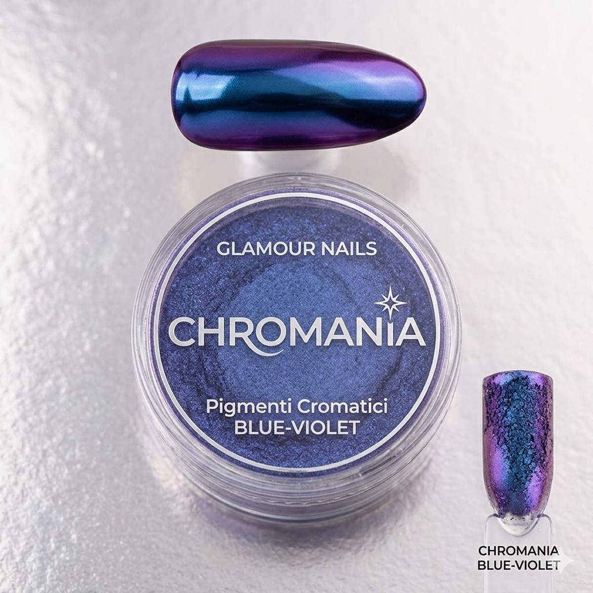 glamour nails CHROMANIA Prigmenti cromatici BLUE /VIOLET