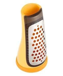 BRANDANI GRATTUGIA arancione tonda gratta e servi da CUCINA per formaggio carote