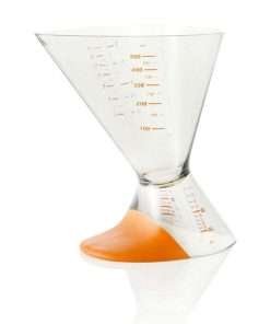 MISURATORE DOUBLE ARANCIO misurazione in litri e grammi di Brandani
