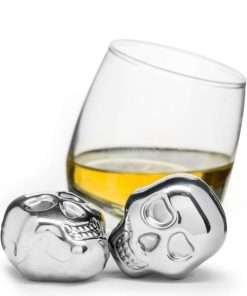 Set 2 pz Teschio refrigerante in acciaio inox Cubetti di ghiaccio