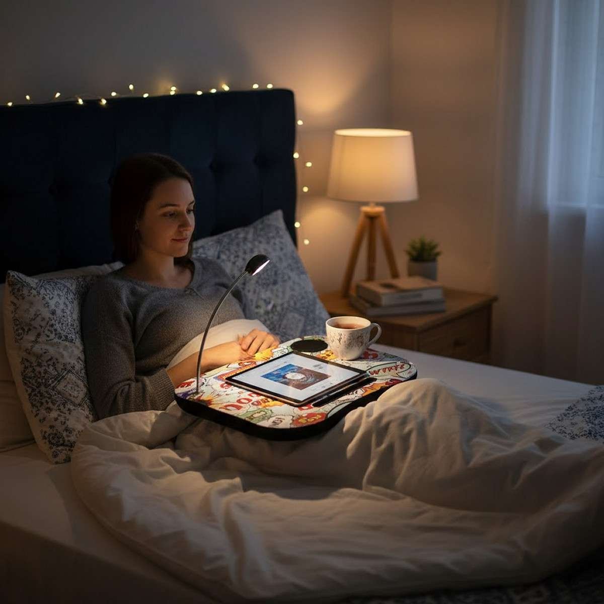 Vassoio imbottito Fumetto porta pc ipad con luce led @ Bang Comic