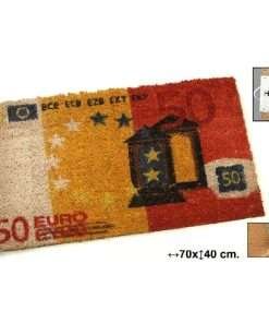 Zerbino in cocco con base in gomma 50 Euro 70 x 40 cm @ felpudo