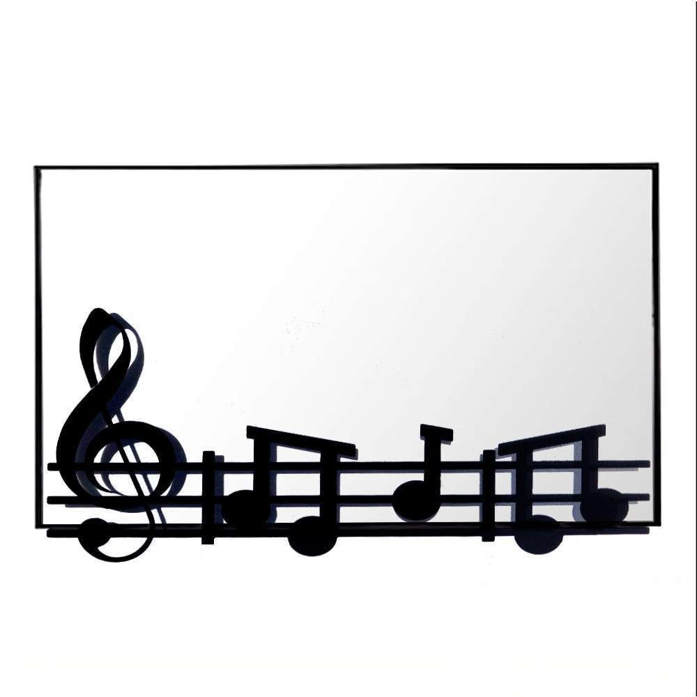 Specchio da Parete Musica Nero Goffrato ARTI E MESTIERI