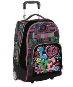SHOUT Zaino Trolley Duo Peace & Love super organizzato 32 lt