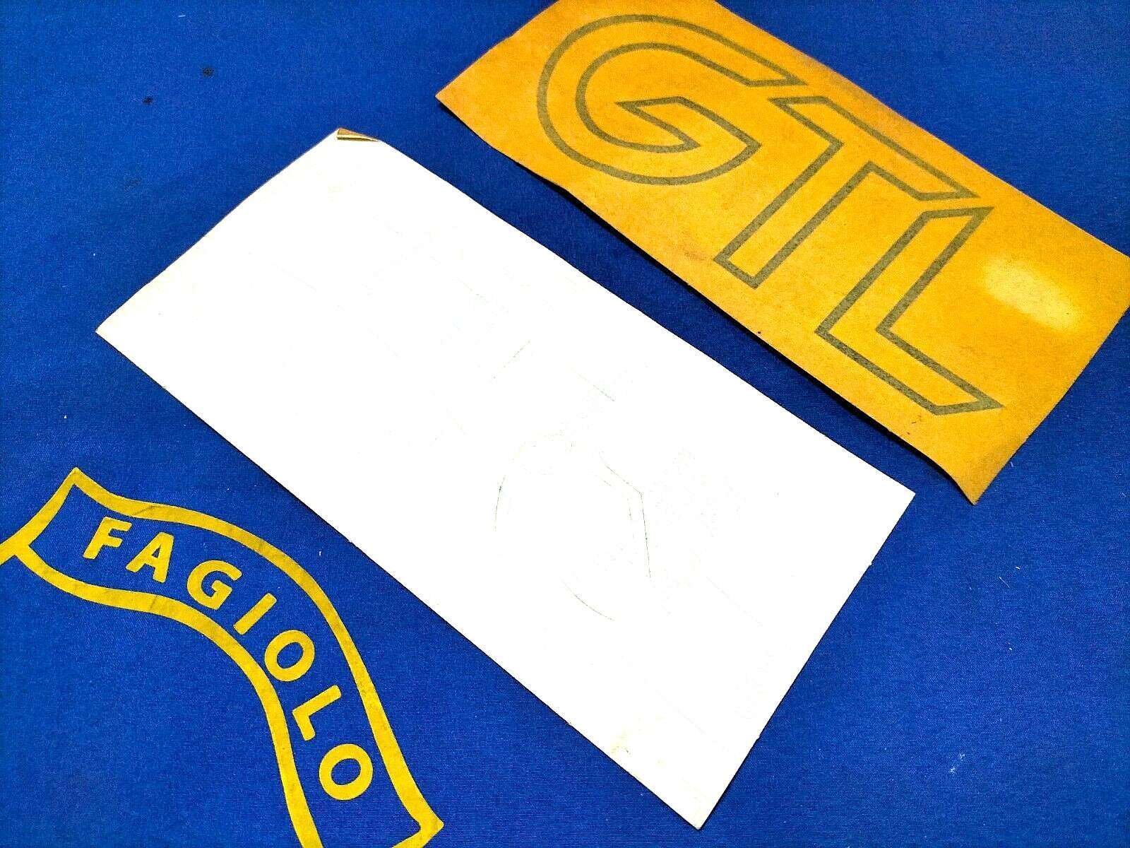 ADESIVO "GTL " SCRITTA FIANCATA 2pz.STEMMA COFANO BADGE VW x GOLF-RENAULT - immagine 2